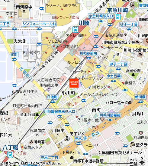 まいばすけっと川崎チネチッタ通り店付近の地図